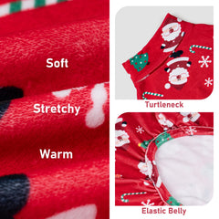 KYEESE high-neck turtleneck dog pajamas providing snug neck coverage