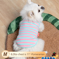 Kyeese dog shirt side profile highlights lightweight breathable fabric for all-season comfort.