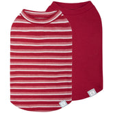 KYEESE waffle dog shirt front view showing breathable red fabric for small dogs