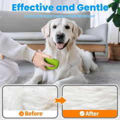 KYHSC dog bath brush deshed mouse-design with 55 brush heads helps remove loose fur.