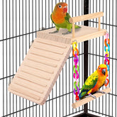 Kyouki bird perch assembly shows tool-free setup for quick cage prep.