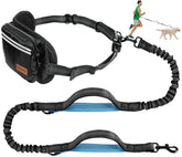 Kytely hands-free leash with zipper pouch for hands-free control and on-the-go storage