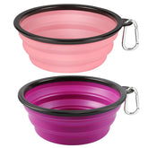 Kytely pink pop-up folded bowl ready for quick hydration on hikes