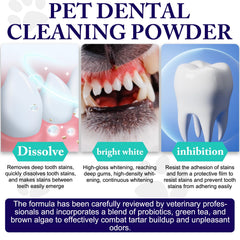 KZUO Dog Dental Powder dispense scoop demonstrating simple one scoop dosing