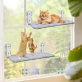 L&W BROS cat window perch provides a panoramic view for mental stimulation