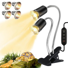Lachesan turtle heat lamp highlights basking hotspot for reptiles
