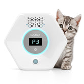 Ladnut Cat Litter Deodorizer with sensor monitor front view showing automatic odor control