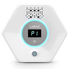 Ladnut cat-litter-odor-remover-sensor shows real-time monitoring for fresher air in busy homes.