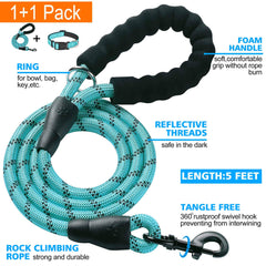 Ladoogo soft neoprene collar offers breathable comfort on daily walks.