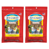 LAFEBER'S Avi-Cakes packaging shows two 8-ounce pouches for convenient daily feeding.