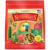 LAFEBER'S El Paso Nutri-Berries in a bowl emphasize complete parrot nutrition.