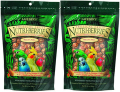 Lafeber's Gourmet Tropical Nutri-Berries for parakeet, cockatiel, conure—balanced daily nutrition.