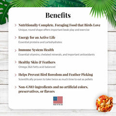 Real fruit pieces of mango, papaya, and pineapple in Nutri-Berries add natural flavor.