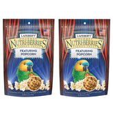 LAFEBER'S Popcorn Nutri-Berries pack of 2 label offers enrichment for parrots.