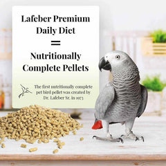 LAFEBER'S Premium Daily Diet Pellets served in a bowl for daily parrot meals