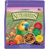 LAFEBER'S Sunny Orchard Nutri-Berries bowl close-up, promoting engaging foraging for parrots.