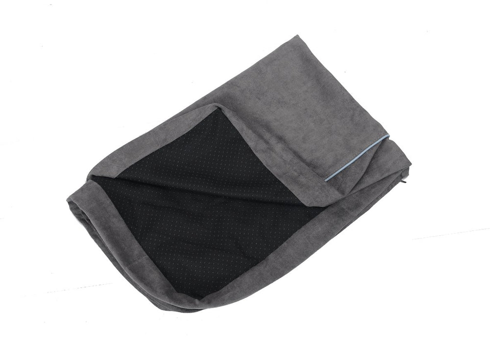 Laifug extra large dog bed cover in slate grey protects against dust and hair.