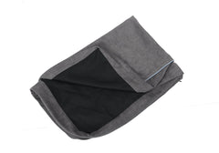 Laifug extra large dog bed cover in slate grey protects against dust and hair.