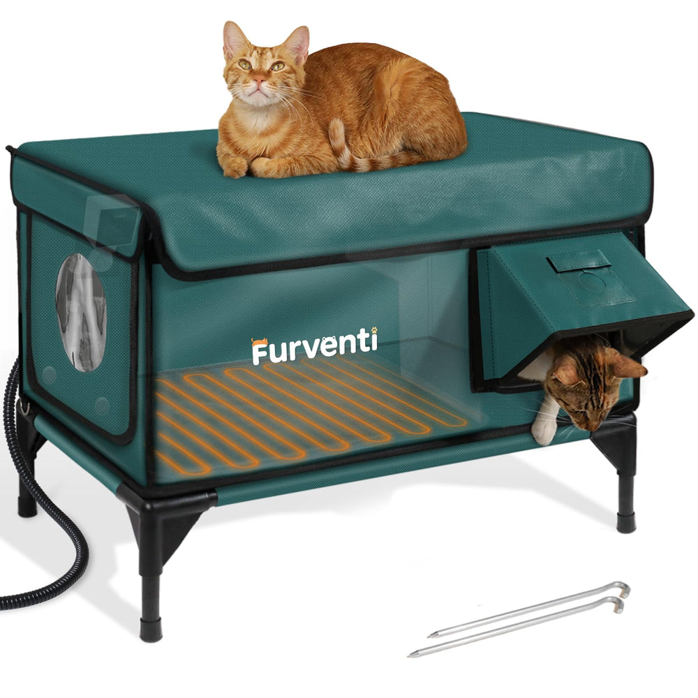 Lamlingo Outdoor Heated Cat House camera setup for remote monitoring