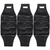 Langsprit male belly band black pack3 closeup highlighting absorbent core and leak protection