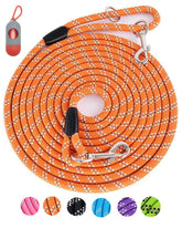 Lanwandeng correa para perro larga de 20 pies, ideal para paseos exteriores y control cómodo.
