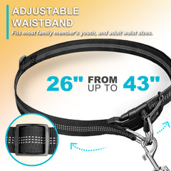 Laqibak elastic bungee length adapts from 4.2 to 6.7 feet.