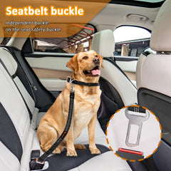 laqibak reflective bungee dog seatbelt improves night visibility and safety