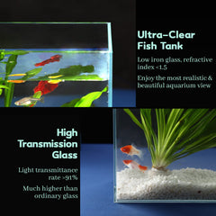 LAQUAL edge glass handmade with German Wacker glue for smooth, safe edges