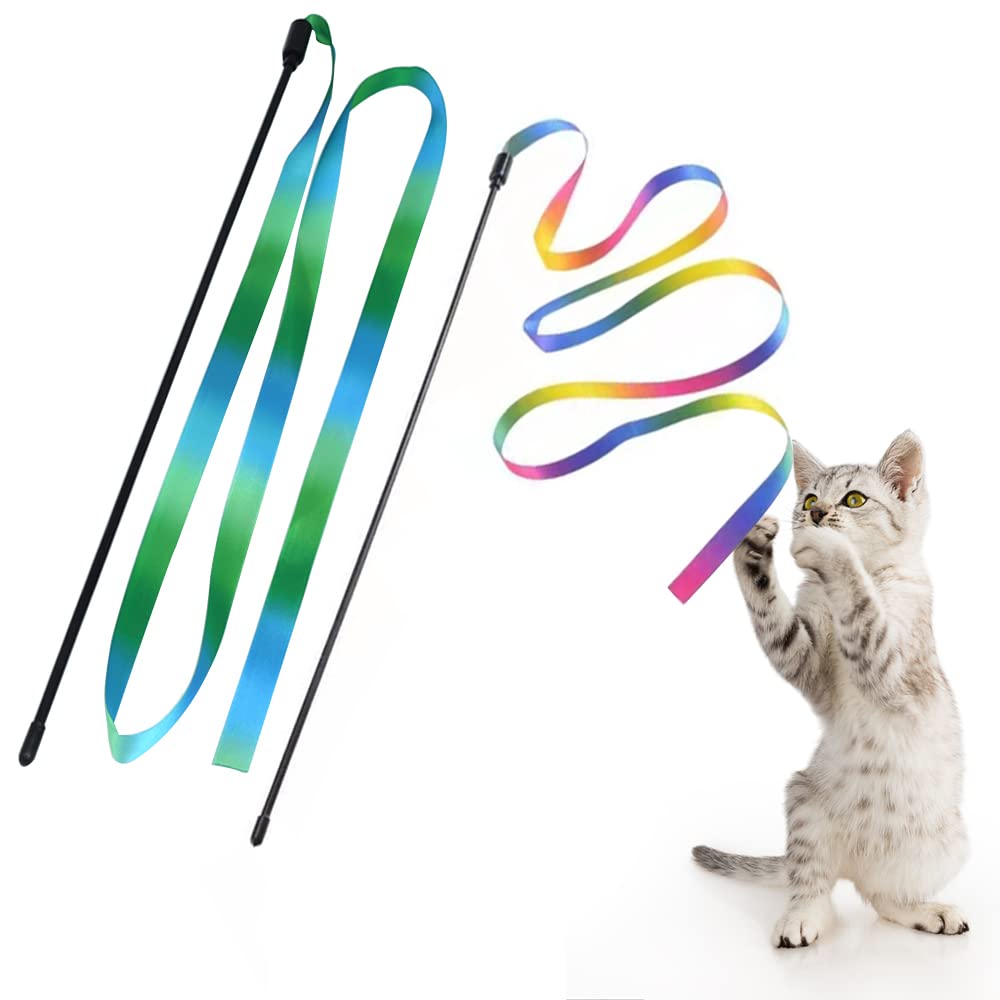LASOCUHOO Rainbow Wand Toy — colorful satin wand sparks engaging play sessions