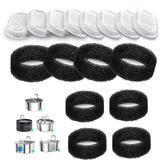 Lawfery cat water fountain filter carbon 8-pack closeup shows clean water filtration benefits.