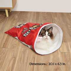 Layheld secure cozy hideaway creates a comforting space for cats and small dogs.