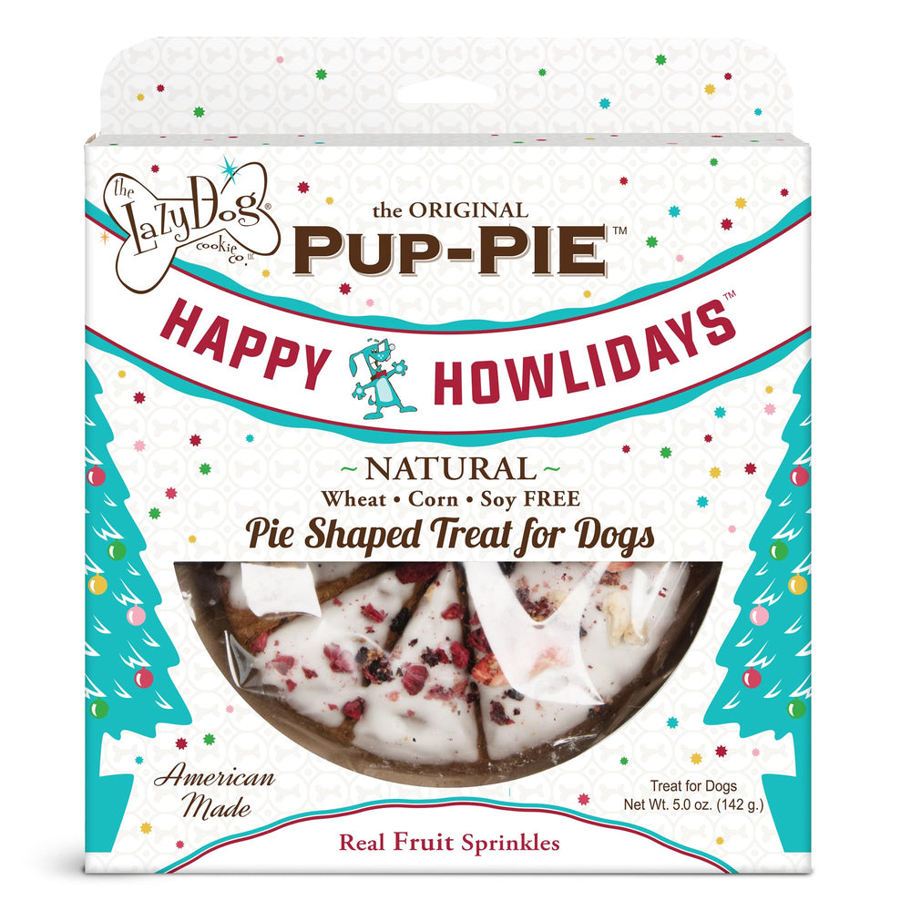 The Lazy Dog Cookie Co. Pup-Pie oven-baked dessert for dogs, festive aroma