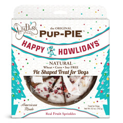 The Lazy Dog Cookie Co. Pup-Pie oven-baked dessert for dogs, festive aroma
