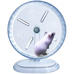 lazyyzal silent hamster wheel front view for quiet night running and exercise