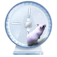 lazYYzal silent hamster wheel full view shows quiet, uninterrupted running for small pets.