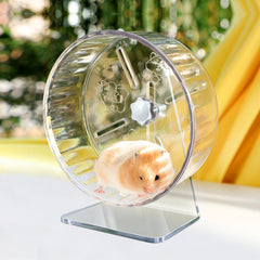 lazYYzal silent hamster wheel stand attachment demonstrates versatile installation options.