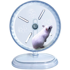 lazyyzal Silent Hamster Wheel white 7-inch — easy assembly and quiet operation for pets