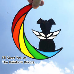 Lcensp rainbow bridge dog memorial gift box presents a thoughtful sympathy gift.