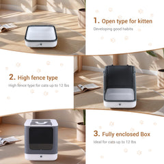 LCZLBRRD foldable litter box folded for travel and storage