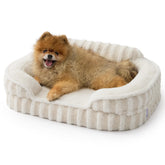 LE SURE Cute Dog Bed with plush egg-crate foam offers orthopedic comfort for small dogs.