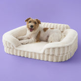 LE SURE dog bed medium with egg crate foam delivers orthopedic support for joints and restful sleep.