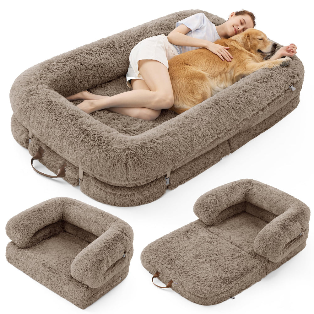 LE SURE foldable bed in classic mode offers versatile comfort for daily lounging.