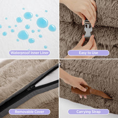 LE SURE egg crate foam close-up emphasizes ergonomic support and weight distribution.