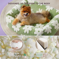 LE SURE orthopedic-pet-bed-internal-fill shows high-density foam support for joints