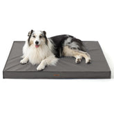 LE SURE outdoor waterproof dog bed 36x27 grey for indoor and outdoor comfort.