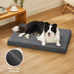 LE SURE XL dog bed cover with dot-grip base for non-slip stability