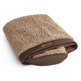 LE SURE XL dog bed cover with plush sherpa texture for year‑round comfort.