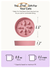 LE TAUCI PET pink ceramic bowl illustrating easy-to-clean surface after meals