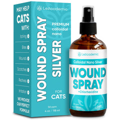 LeAcademic cat wound spray bottle for easy at-home application.