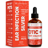 LeAcademic OTIC+ 2oz bottle offers gentle ear care for dogs and cats.